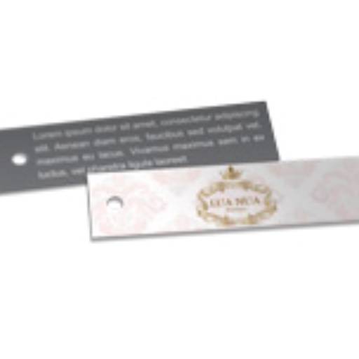 TAG PADRÃO FURO - COUCHÊ 250G - VERNIZ UV TOTAL FRENTE em São José do Rio Preto, SP por Public Gráfica e Brindes