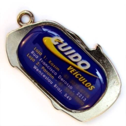 Chav. Medalha ou Pingente COD 506 - Carro Esportivo de Metal em São José do Rio Preto, SP por Public Gráfica e Brindes