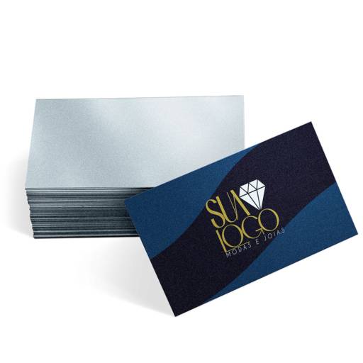 Cartões de Visita / Papéis Especiais Silver Lux 300G / Sem Verniz em São José do Rio Preto, SP por Public Gráfica e Brindes