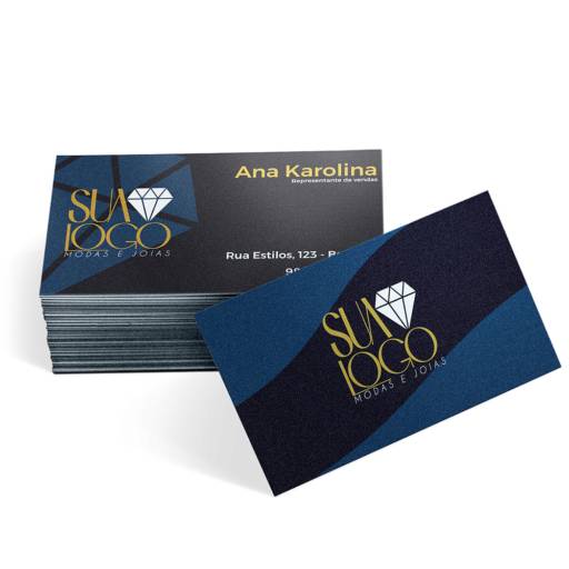 Cartões de Visita / Papéis Especiais Silver Lux 300G / Sem Verniz em São José do Rio Preto, SP por Public Gráfica e Brindes