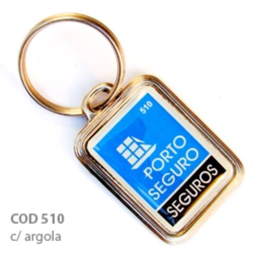 Chav. Medalha ou Pingente COD 510 - Medalha Quadrada c/ borda em São José do Rio Preto, SP por Public Gráfica e Brindes