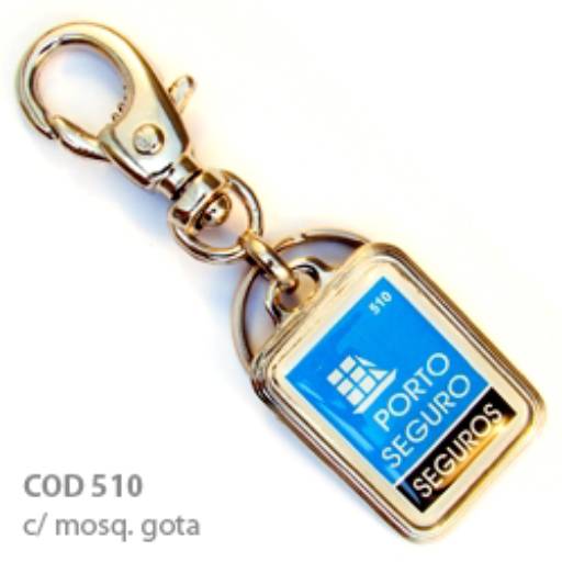 Chav. Medalha ou Pingente COD 510 - Medalha Quadrada c/ borda em São José do Rio Preto, SP por Public Gráfica e Brindes