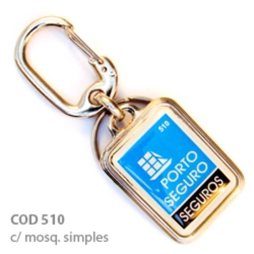 Chav. Medalha ou Pingente COD 510 - Medalha Quadrada c/ borda em São José do Rio Preto, SP por Public Gráfica e Brindes