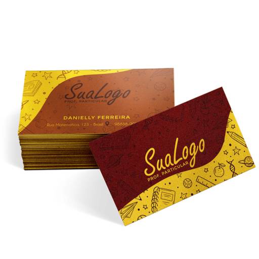 Cartões de Visita / Papéis Especiais Gold Master papel ouro 300G / Sem Verniz em São José do Rio Preto, SP por Public Gráfica e Brindes