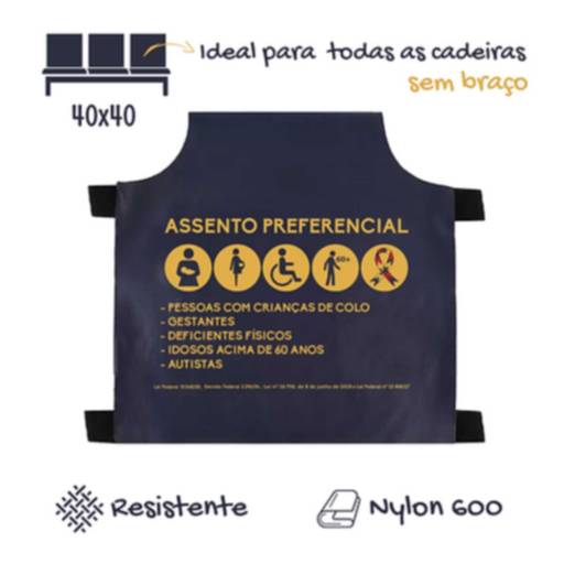 Capa de Cadeira Assento Preferencial em São José do Rio Preto, SP por Public Gráfica e Brindes