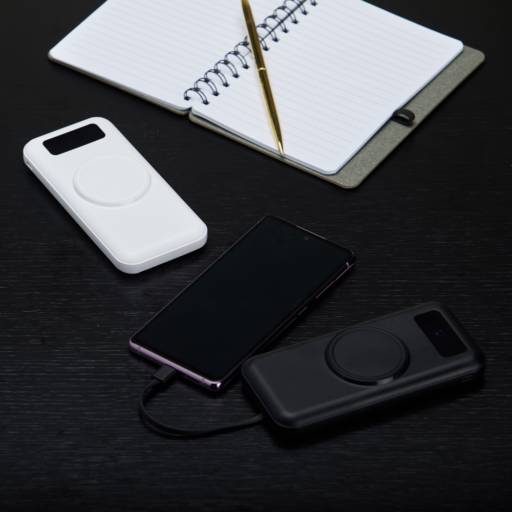 06052 Power Bank 10.000mAh com Carregamento via Indução ou via Cabo em São José do Rio Preto, SP por Public Gráfica e Brindes
