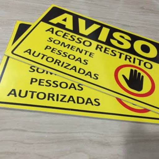 Placas em PVC em São José do Rio Preto, SP por Public Gráfica e Brindes