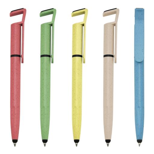 00708T Caneta Fibra de Bambu Touch com Suporte em São José do Rio Preto, SP por Public Gráfica e Brindes