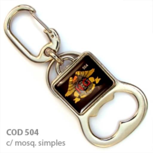 Chav. Medalha ou Pingente COD 504 - Abridor Quadrado - resina 1 lado em São José do Rio Preto, SP por Public Gráfica e Brindes