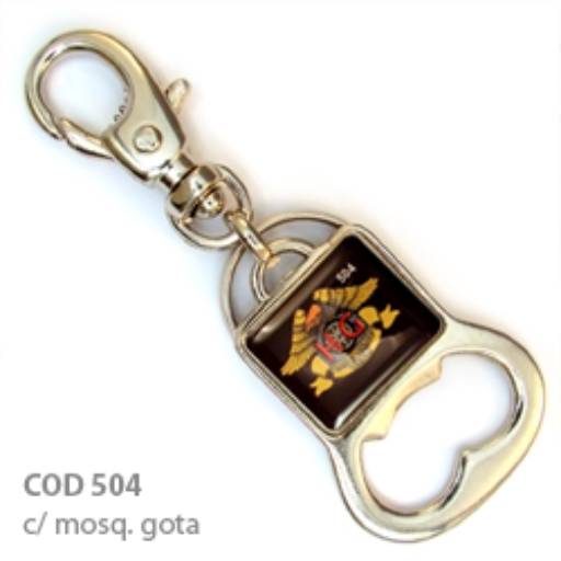 Chav. Medalha ou Pingente COD 504 - Abridor Quadrado - resina 1 lado em São José do Rio Preto, SP por Public Gráfica e Brindes