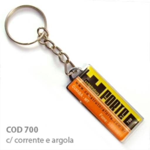 Chav. Chapinha Metálica COD 700 - Chapinha 4,5x2cm em São José do Rio Preto, SP por Public Gráfica e Brindes