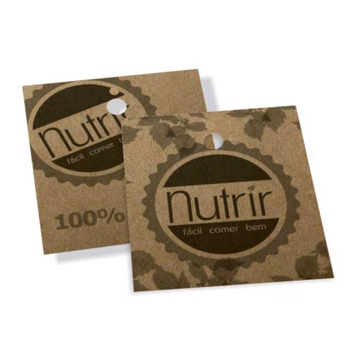 TAG PADRÃO FURO - KRAFT 250G em São José do Rio Preto, SP por Public Gráfica e Brindes
