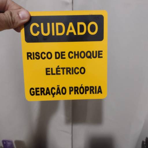Placa de sinalizacao em alumínio 