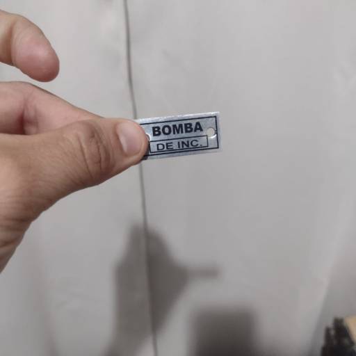 Placa de sinalizacao em alumínio 