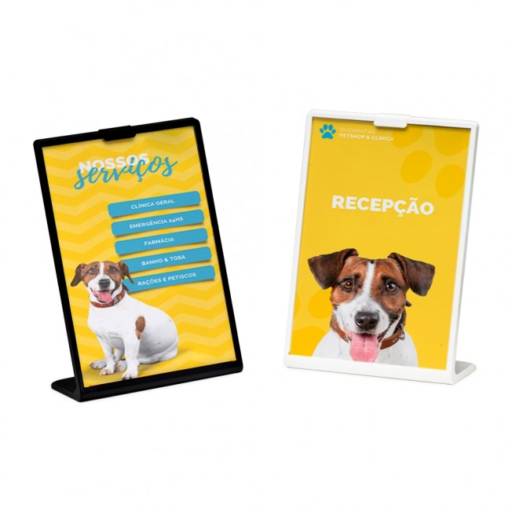 06252 Expositor Porta Retrato A6 em São José do Rio Preto, SP por Public Gráfica e Brindes