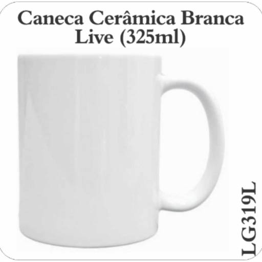 Canecas de Cerâmica Branca em São José do Rio Preto, SP por Public Gráfica e Brindes