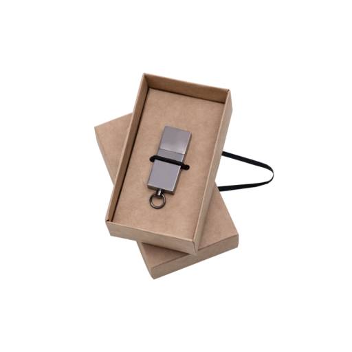 13948 Embalagem Kraft para Pen Drive em São José do Rio Preto, SP por Public Gráfica e Brindes