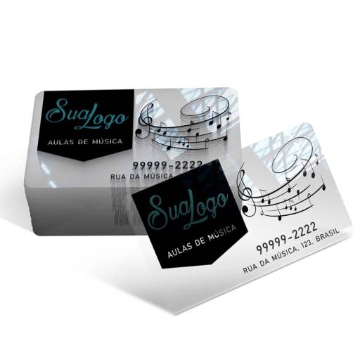 CARTÕES DE VISITA PVC 0,30MM TRANSPARENTE SEM TINTA BRANCA em São José do Rio Preto, SP por Public Gráfica e Brindes