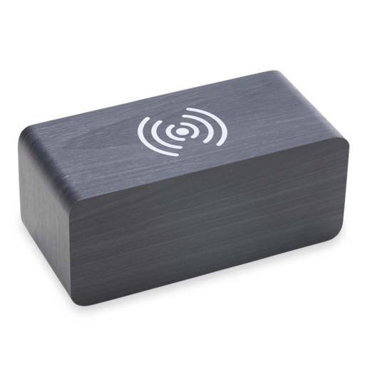 04358 Relógio de Madeira com Carregamento por Indução em São José do Rio Preto, SP por Public Gráfica e Brindes