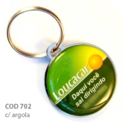 Chav. Chapinha Metálica COD 702 - Chap. redonda 3,5cm em São José do Rio Preto, SP por Public Gráfica e Brindes