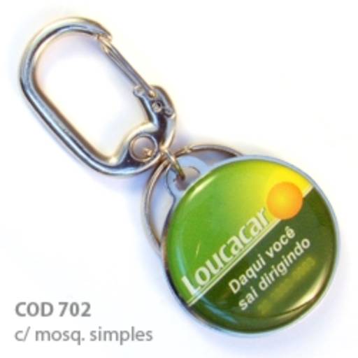 Chav. Chapinha Metálica COD 702 - Chap. redonda 3,5cm em São José do Rio Preto, SP por Public Gráfica e Brindes