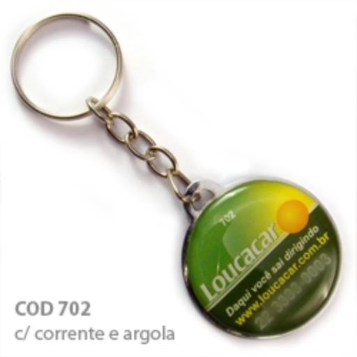 Chav. Chapinha Metálica COD 702 - Chap. redonda 3,5cm em São José do Rio Preto, SP por Public Gráfica e Brindes