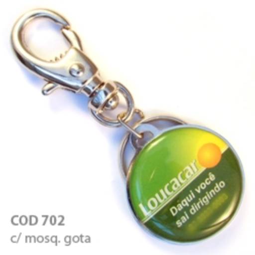 Chav. Chapinha Metálica COD 702 - Chap. redonda 3,5cm em São José do Rio Preto, SP por Public Gráfica e Brindes