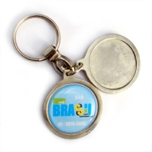 Chav. Medalha ou Pingente COD 548 - Bola com bandeira em São José do Rio Preto, SP por Public Gráfica e Brindes