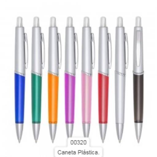 Canetas de Plástico Categoria A por Public Gráfica e Brindes