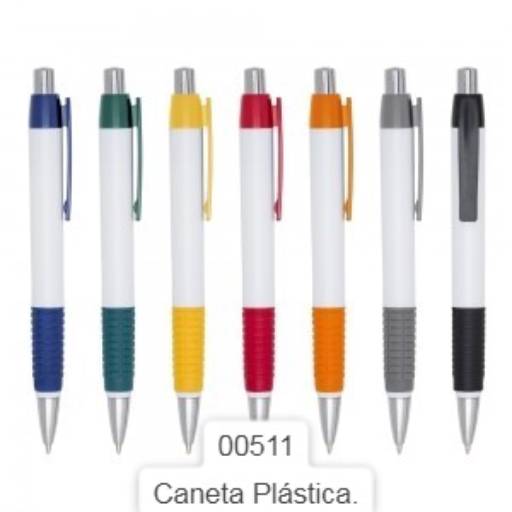Canetas de Plástico Categoria A por Public Gráfica e Brindes
