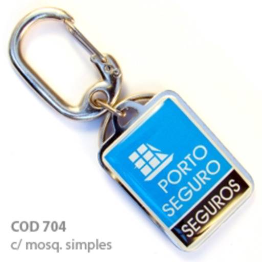 Chav. Chapinha Metálica COD 704 - Chapinha 3,7x2,7cm em São José do Rio Preto, SP por Public Gráfica e Brindes