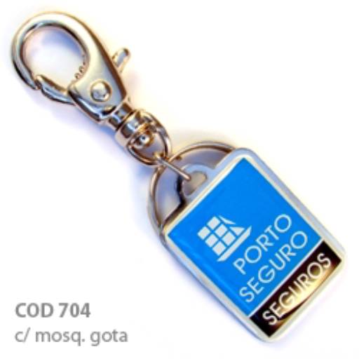 Chav. Chapinha Metálica COD 704 - Chapinha 3,7x2,7cm em São José do Rio Preto, SP por Public Gráfica e Brindes