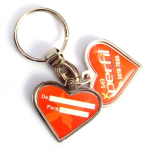 Chav. Medalha ou Pingente COD 549 - Coração em São José do Rio Preto, SP por Public Gráfica e Brindes