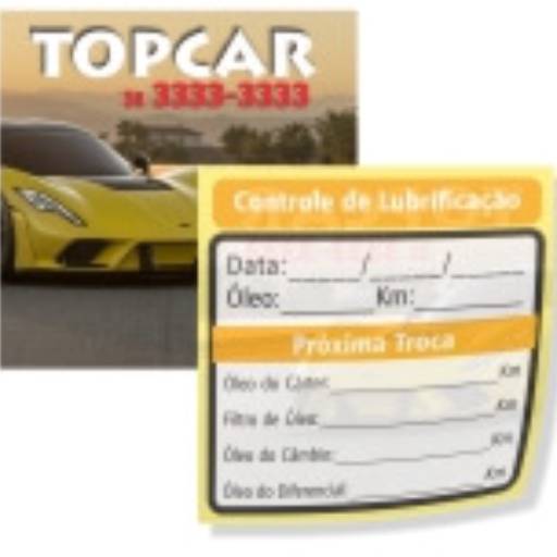 Etiqueta de Óleo Vinil Transparente 6x6 cm em São José do Rio Preto, SP por Public Gráfica e Brindes