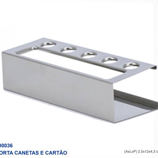 Porta Canetas em Inox em São José do Rio Preto, SP por Public Gráfica e Brindes