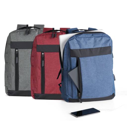 01325B Mochila de Nylon USB 21L