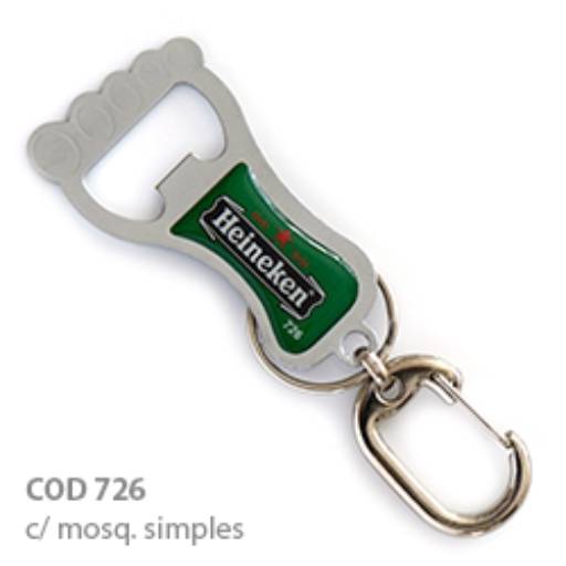 Chav. Chapinha Metálica COD 726 - Abridor Pézinho - com resina em São José do Rio Preto, SP por Public Gráfica e Brindes