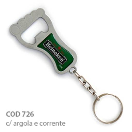 Chav. Chapinha Metálica COD 726 - Abridor Pézinho - com resina em São José do Rio Preto, SP por Public Gráfica e Brindes