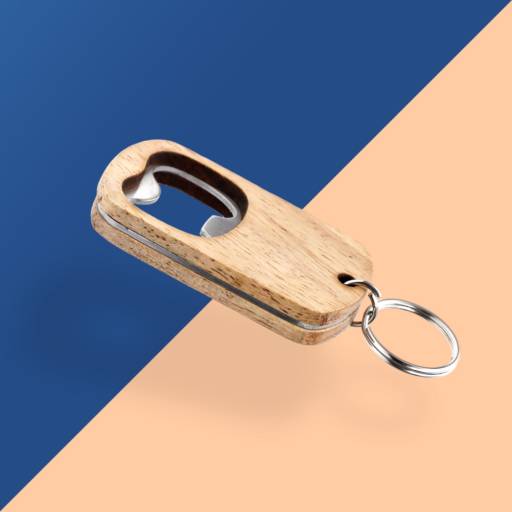 06003 Chaveiro Abridor Madeira em São José do Rio Preto, SP por Public Gráfica e Brindes