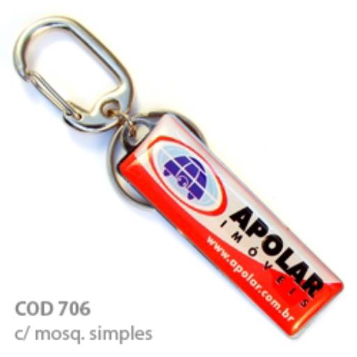 Chav. Chapinha Metálica COD 706 - Chapinha 6x2cm em São José do Rio Preto, SP por Public Gráfica e Brindes