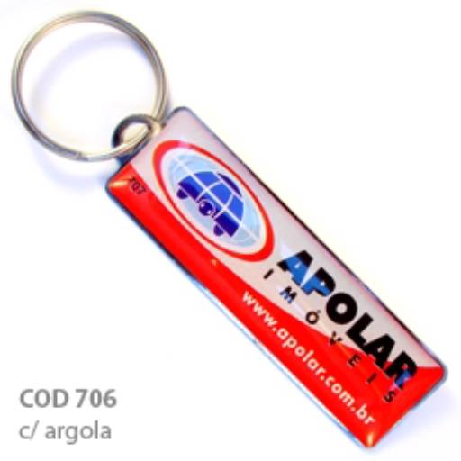 Chav. Chapinha Metálica COD 706 - Chapinha 6x2cm em São José do Rio Preto, SP por Public Gráfica e Brindes