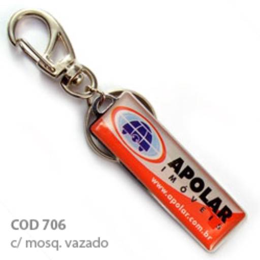 Chav. Chapinha Metálica COD 706 - Chapinha 6x2cm em São José do Rio Preto, SP por Public Gráfica e Brindes