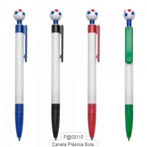 Canetas de Plástico Categoria B por Public Gráfica e Brindes