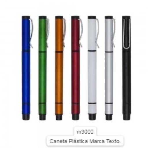 Canetas de Plástico Categoria B por Public Gráfica e Brindes