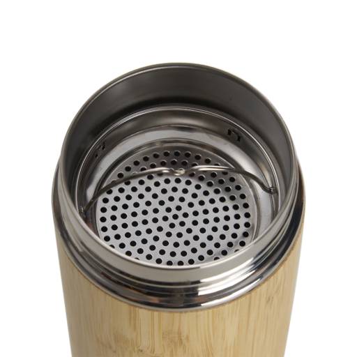 18642 Garrafa Bambu Térmica 500ml com Infusor em São José do Rio Preto, SP por Public Gráfica e Brindes