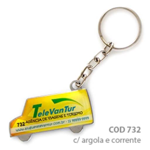 Chav. Chapinha Metálica COD 732 - Van em São José do Rio Preto, SP por Public Gráfica e Brindes