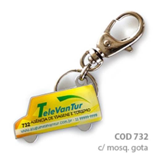 Chav. Chapinha Metálica COD 732 - Van em São José do Rio Preto, SP por Public Gráfica e Brindes