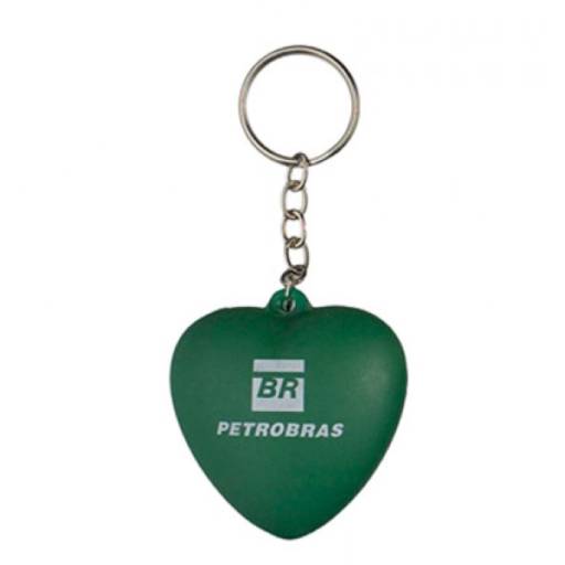 Chaveiro Coração Vinil oca Personalizada em São José do Rio Preto, SP por Public Gráfica e Brindes
