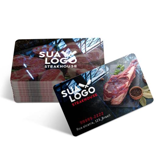 CARTÕES DE VISITA PVC 0,50MM PREMIUM BRANCO em São José do Rio Preto, SP por Public Gráfica e Brindes