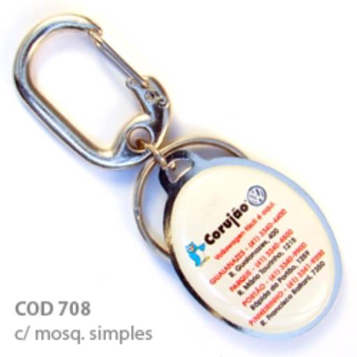 Chav. Chapinha Metálica COD 708 - Chap. Oval 3,8x2,8cm em São José do Rio Preto, SP por Public Gráfica e Brindes